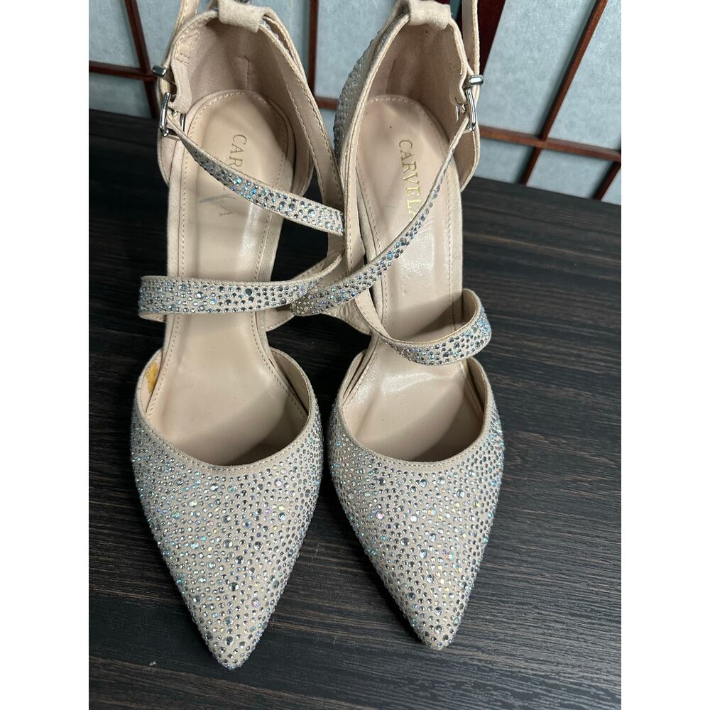 Carvela Women's 38.5 Wedding New years eve dress pump strappy